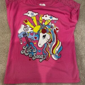 Garanimals Pink 'Life is a Song' Unicorn Tee